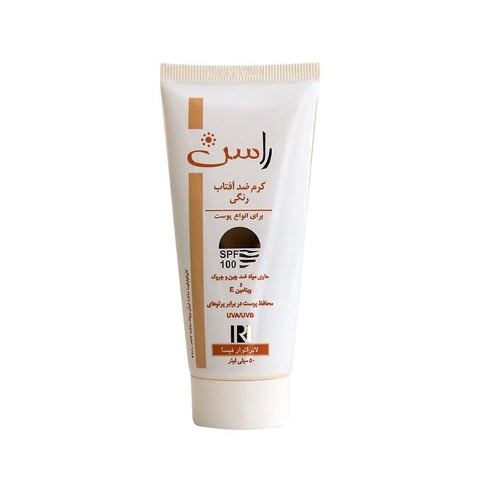 کرم ضد آفتاب رنگی با Rassan SPF100