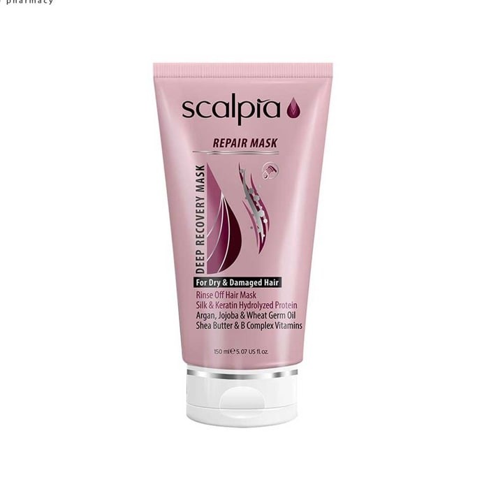 ماسک با آبکشی موی خشک و آسيب ديده Scalpia