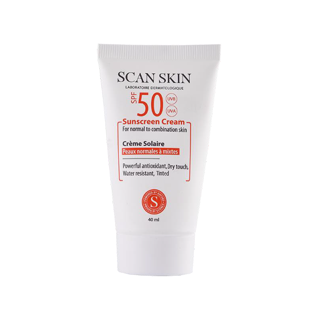 کرم ضد آفتاب رنگی پوست نرمال تا مختلط با Scan Skin SPF50