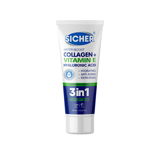 کرم آبرسان 3 در 1 مناسب پوست خشک Sicher 60ml