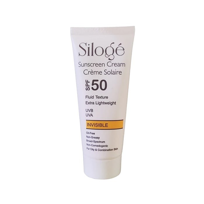 کرم ضد آفتاب بی رنگ پوست چرب و مختلط Siloge