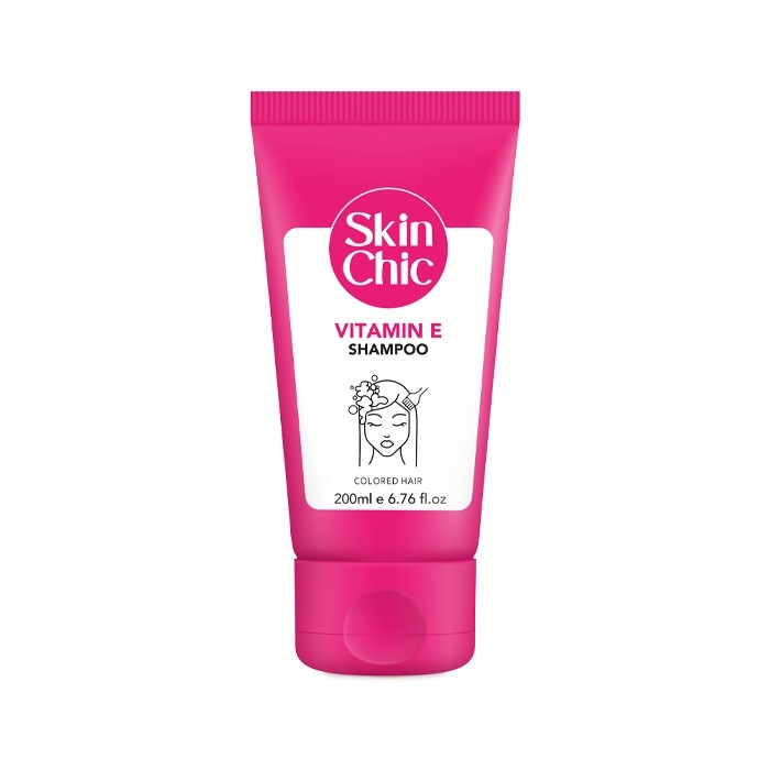 شامپو موهای رنگ شده حاوی ویتامین Skin Chic E