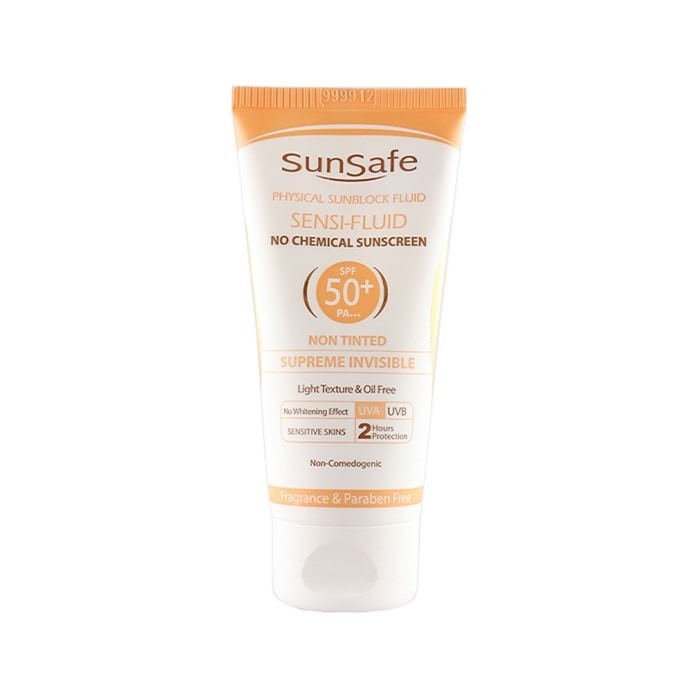 فلوئید ضد آفتاب فاقد چربی بی رنگ SunSafe SPF50