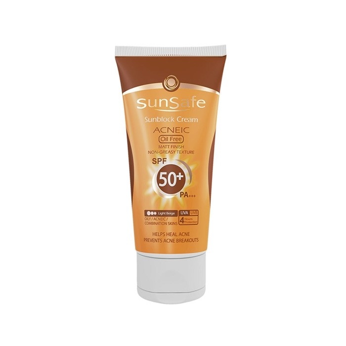 کرم ضد آفتاب فاقد چربی بی رنگ SunSafe SPF50