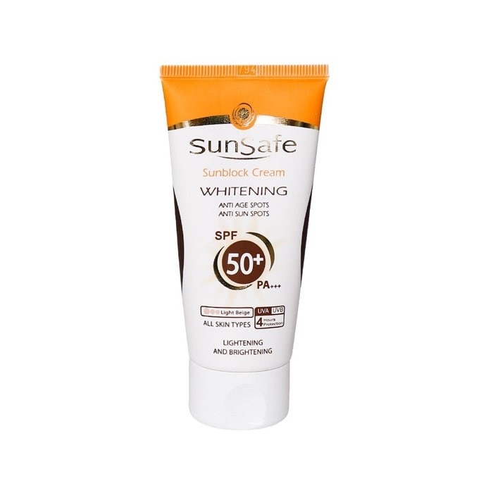 كرم ضد آفتاب روشن كننده مناسب انواع پوست SunSafe SPF50