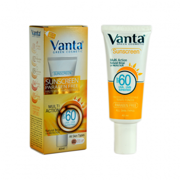 کرم ضد آفتاب با Vanta SPF60