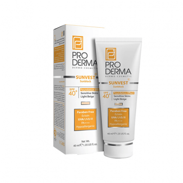 کرم ضد آفتاب مینرال ⁺SPF 40 مناسب پوست‌های حساس PRODERMA