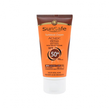 کرم ضد آفتاب رنگی فاقد چربی SunSafe 50ml SPF50