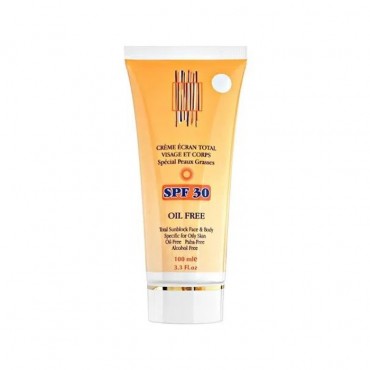 کرم ضد آفتاب صورت و بدن مناسب پوست چرب Adenais SPF30 (جعبه باز)