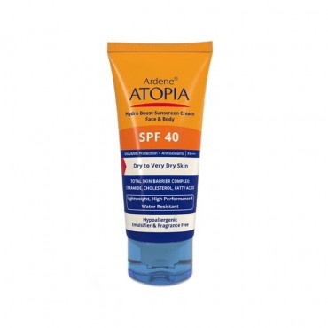 کرم ضد آفتاب رطوبت رسان صورت و بدن درای ریلیف Ardene ATOPIA SPF40