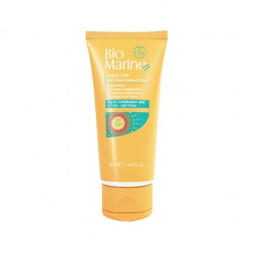 کرم ضد آفتاب رنگی 3 در 1 پوست چرب آکوا سان BioMarine SPF50
