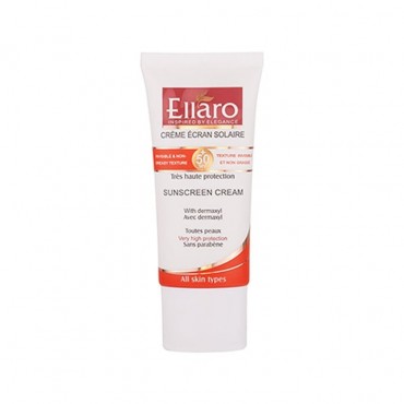 کرم ضد آفتاب بی رنگ مناسب انواع پوست Ellaro SPF50