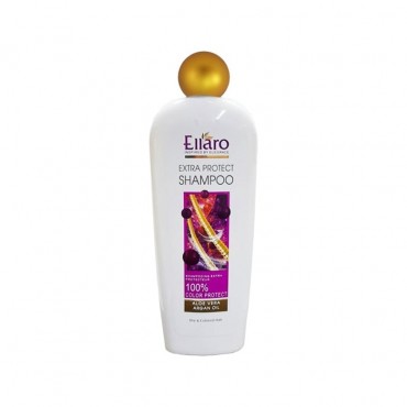 شامپو اکسترا پروتکت مناسب موی خشک و رنگ شده Ellaro