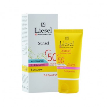 کرم ضد آفتاب سان سل مناسب پوست خشک و نرمال با Liesel SPF50