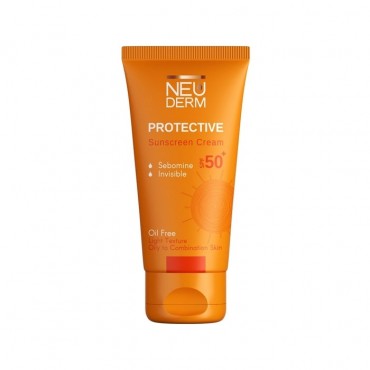 کرم ضد آفتاب هایلی پروتکتیو فاقد چربی بی رنگ NEUDERM SPF50