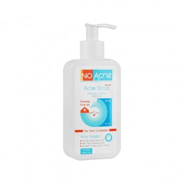 ژل شوینده اسکراب و لایه بردار مناسب پوست چرب No Acne