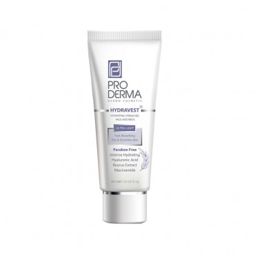 کرم ژل آبرسان صورت و گردن هیدراوست مناسب پوست خشک و حساس PRODERMA