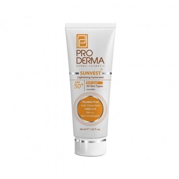 کرم ضد آفتاب و ضد لک بدون رنگ Pro Derma SPF50