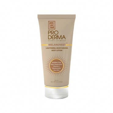 لوسیون مرطوب و روشن کننده بدن ملانووست PRODERMA