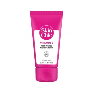 کرم ضد چروک شب حاوی ویتامین Skin Chic E