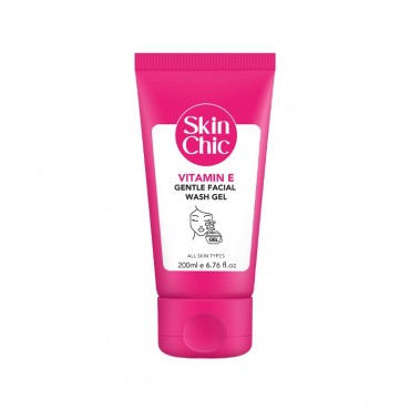 ژل شستشوی ملایم صورت ویتامین Skin Chic E