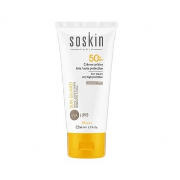 فلوئید ضد آفتاب با محافظت بسیار بالا Soskin SPF50