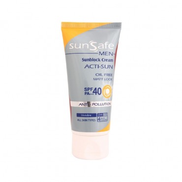 کرم ضد آفتاب فاقد چربی آقایان SunSafe SPF40