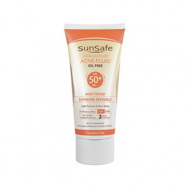 فلوئید ضد آفتاب فیزیکی فاقد چربی بی رنگ SunSafe SPF50