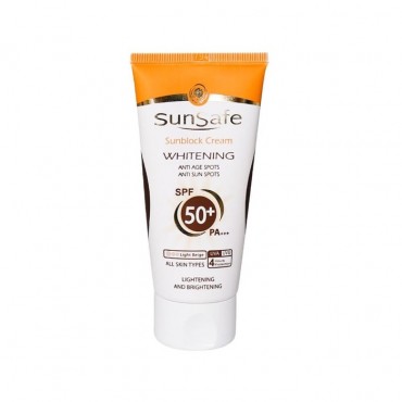 كرم ضد آفتاب روشن كننده مناسب انواع پوست SunSafe SPF50