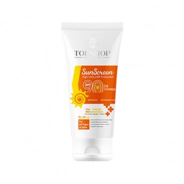 کرم ضد آفتاب بی رنگ مناسب انواع پوست با TOPSHOP SPF90