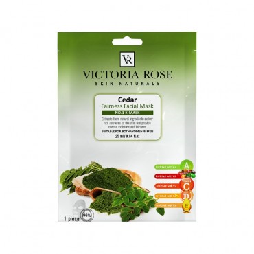 ماسک ورقه ای صورت سدر VICTORIA ROSE