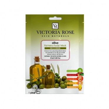 ماسک ورقه ای صورت زیتون VICTORIA ROSE