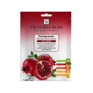 ماسک ورقه ای صورت عصاره انار VICTORIA ROSE