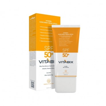 کرم ضد آفتاب بی رنگ مناسب پوست نرمال تا خشک VITABIX