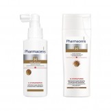 پکیج شامپو تقویت کننده اچ استیموپیورین Pharmaceris + محلول رشد موی اچ استیموفرتن Pharmaceris