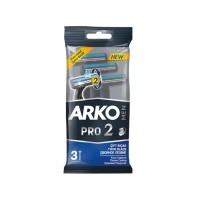 تیغ یکبار مصرف دو لبه صابون دار 3 عددی ARKO