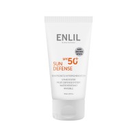 کرم ضد آفتاب بی رنگ سان دیفنس مناسب پوست مستعد لک ENLIL SPF50