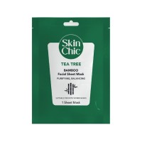 ماسک صورت ورقه ای درخت چای و عصاره بامبو Skin Chic