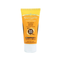 كرم ضد آفتاب فاقد چربی مناسب پوست چرب و مختلط بژ روشن SunSafe SPF35