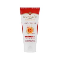کرم ضد آفتاب و ضد چروک بژ روشن SunSafe SPF50