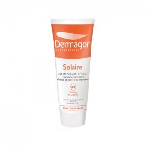 کرم ضد آفتاب بی رنگ مناسب انواع پوست Dermagor SPF50