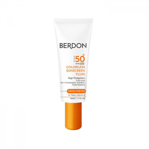 فلوئید ضد آفتاب بی رنگ مناسب پوست معمولی تا خشک BERDON