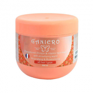 ماسک مو فاقد سولفات پروتئینه و ویتامینه با عصاره توت فرنگی GANIERO 500ml