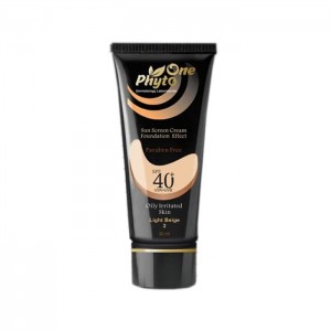 کرم ضد آفتاب بژ روشن مناسب پوست چرب با Phyto One SPF40